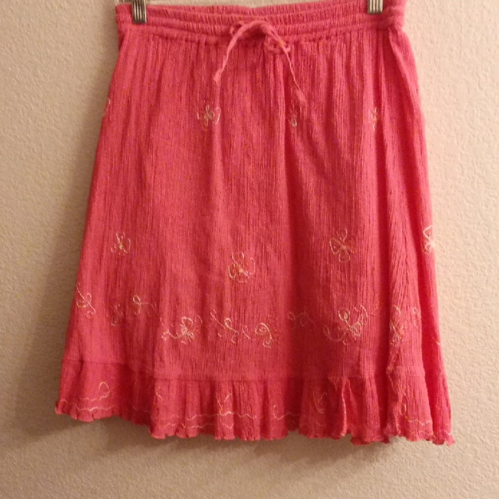 SAND N SUN Pink Embroidered Women's Skirt B27